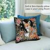 William Morris Art Fox Pillow Case Short Plush Double-sided Print Square Throw Pillow Covers Sofa Home Cushion Decor