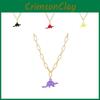 Fashionable Cartoon Dinosaur Pendant Necklace For Women In Stylish Colors And Alluring Design