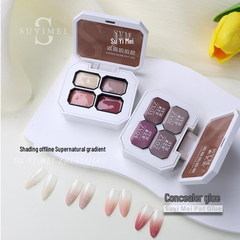 

Палетка консилер-геля для ногтей Suyi Mei 2025: Высокая насыщенность, плотное покрытие, легкое нанесение похлопыванием, дизайн с четырьмя ячейками.