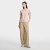 FILA Milano Series Fashion Simple Comfortable Classic Retro Sports Casual Short Sleeve T-Shirt Women tops Nude-Pink F11W615101FPK