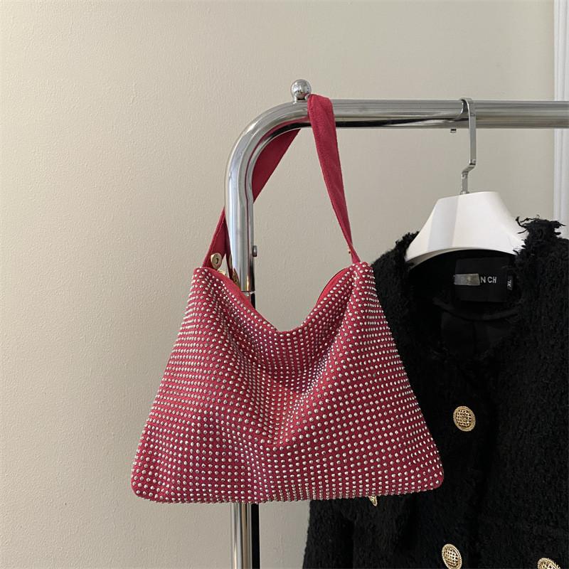 

Stylish Black And Gray Small Square Handbag For Women With Rhinestone Accents And Versatile Use троянди рожеві кольору