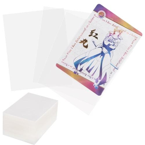 FINGOOO Card Sleeves for Pokemon Cards, 400 Cards, 66mm x 91mm, Inner Sleeves, Transparent Soft, Large Capacity, Vertical Insert, CPP, Collect Pokemon