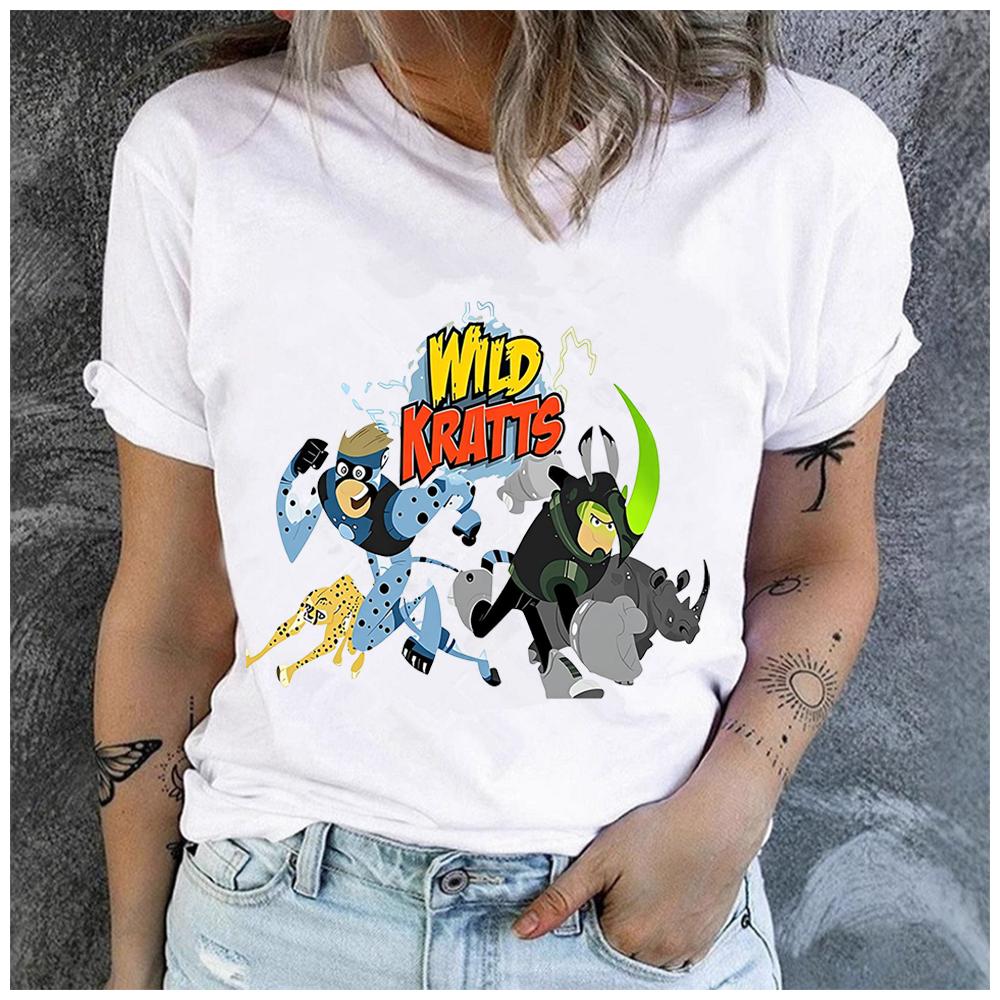 100% Polyester Rundhals Kurzarm T-Shirt für Animationsfans Kreatives Trendmuster Lässige Sportmode