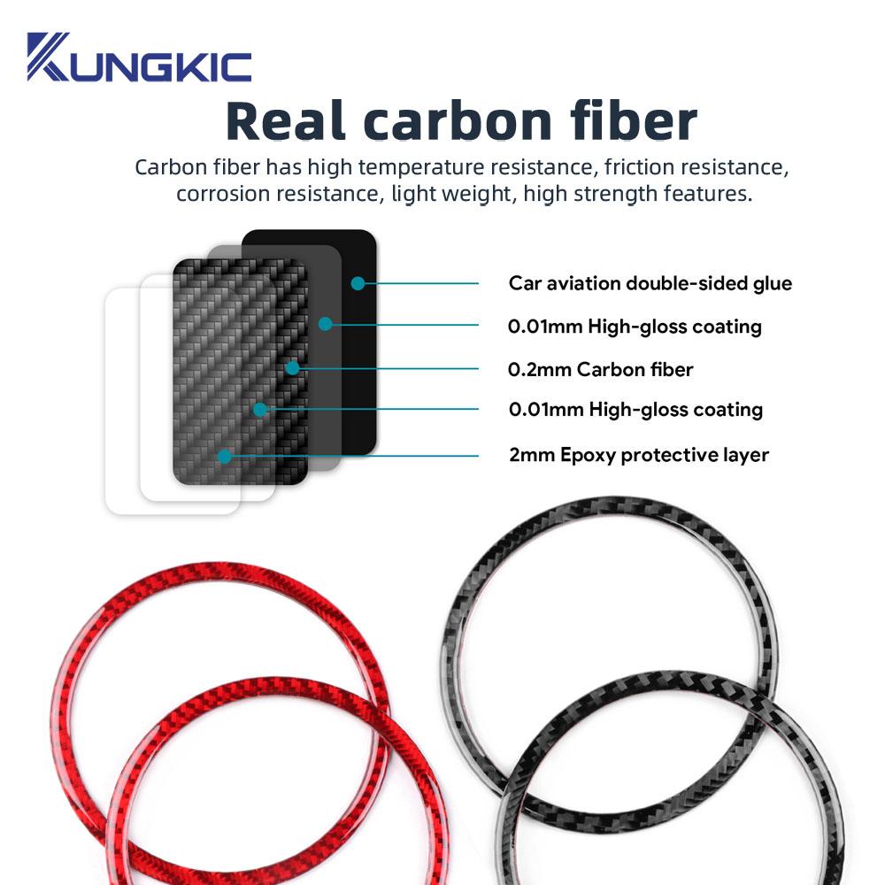 Real Soft Carbon Fiber Sticker For Seat Leon 2005 2006 2007 2008 2009 2010 2011 2012 Car Side of Center Console Outlet Trim