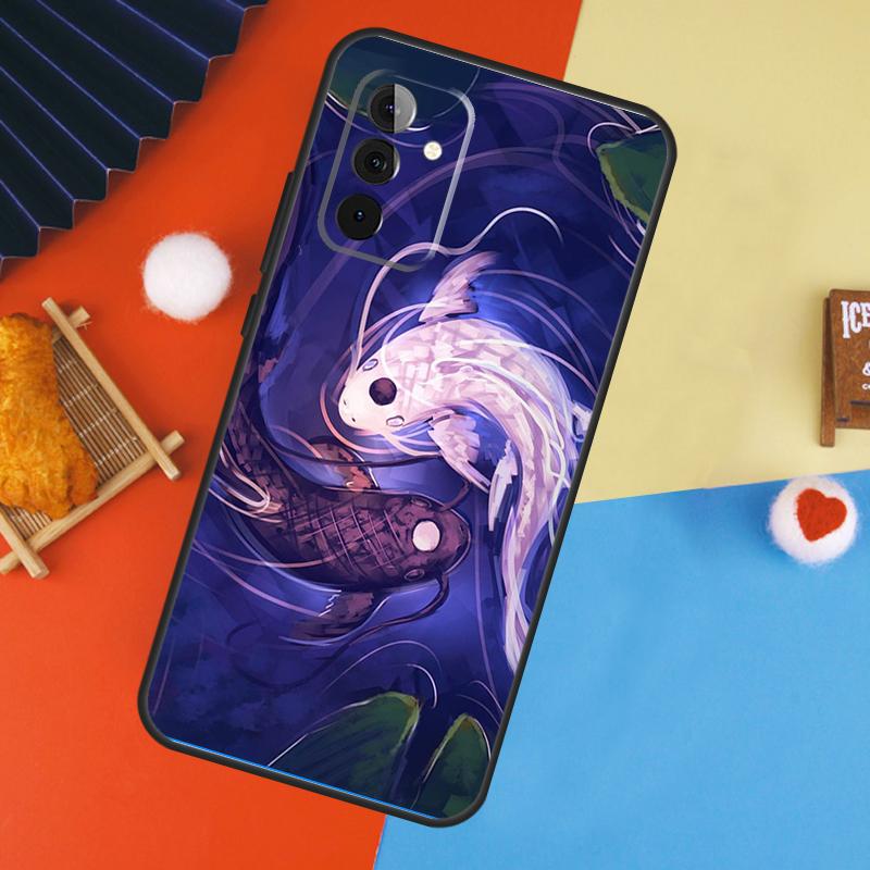 Koi Fisch Yin Yang Kunst Hülle Für Samsung Galaxy A54 A34 A14 A15 A35 A55 A52 A32 A12 A51 A71 A13 A23 A33 A53 Abdeckung