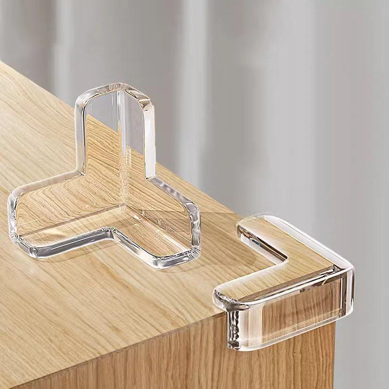 10pcs Transparent Silicone Corner Guard Safety Corner Protector Anti Collision Pad for Power Outlets and Table Edge Protection