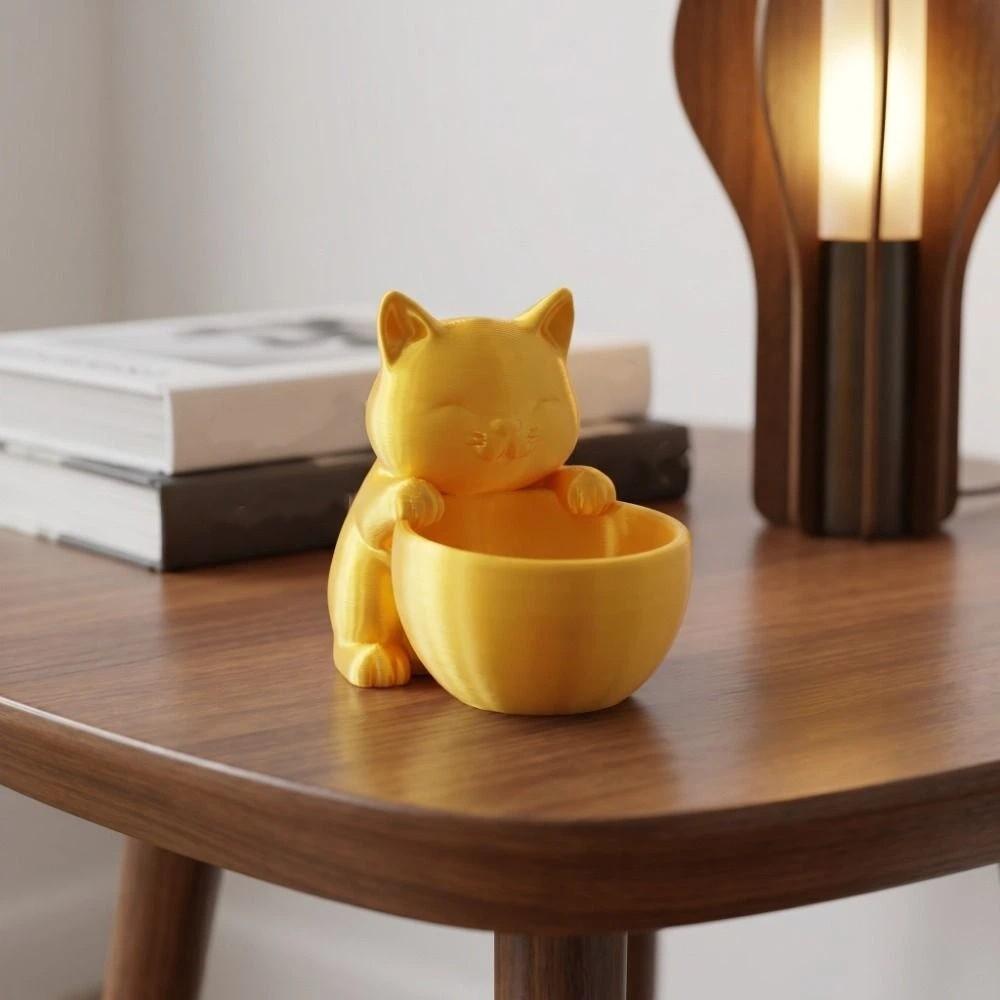 Ornaments Small Flowerpot Garden Decor Cacti Plant Pot Cat-Shaped Planter Pot  Desk