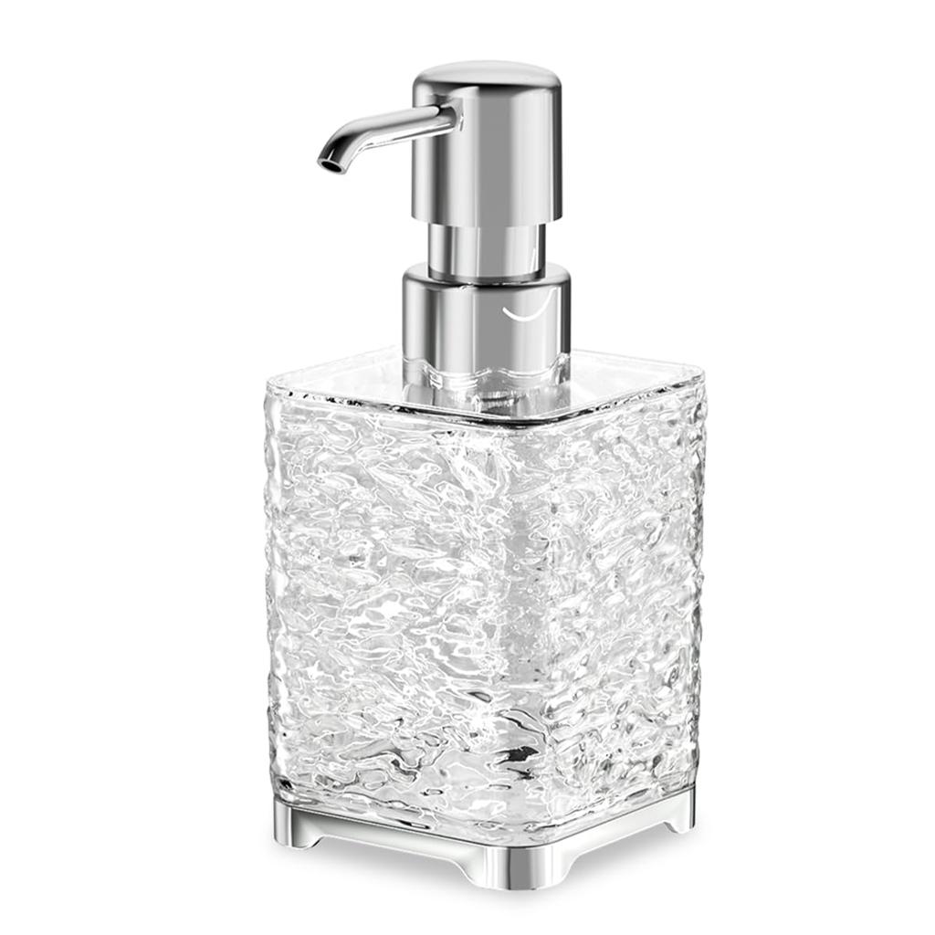 Soap Dispenser with Pump, Refillable Liquid Hand Soap Dish Soap Dispensers for Bathroom Counter, Kitchen Sink