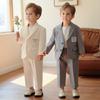 Kinder Blazer Set Stilvoller Lässiger Smoking für Kinder Frühling Herbst Formell Jungen Hochzeitsanzug Kleinkind Geburtstag Fotoshooting Outfits