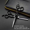 6.0 Inch Gm-12 Black Pipe Handle, Hair Scissors, Flat Scissors, Tooth Scissors, Thin Scissors