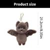Multifunktionaler Fledermaus-Form Plüsch-Anhänger für Schlüssel und Taschen Stofftier-Anhänger Schlüsselanhänger Kreatives Halloween-Accessoire
