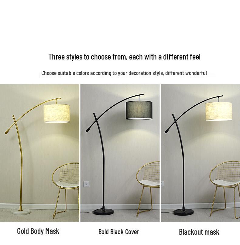 Nordic Style Floor Lamp: Versatile Bedside or Living Room Lighting