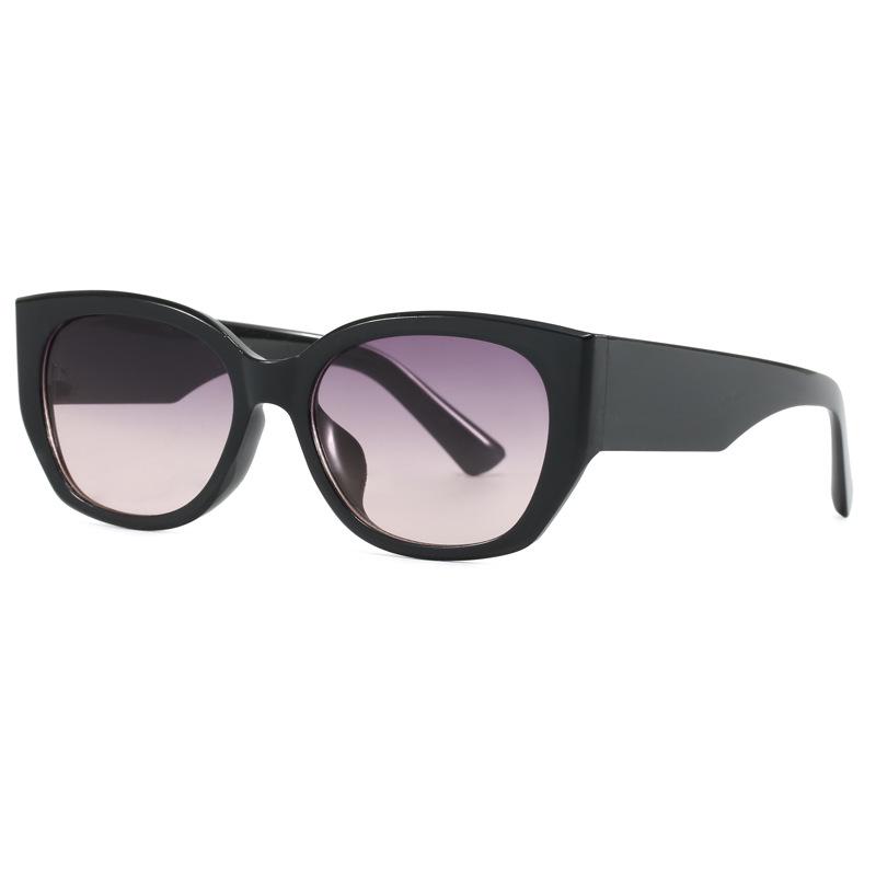 Korean Cat Eye Large Frame Sunglasses - Trendy, Slimming, High-End Outdoor Sun Protection