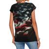 Women's Loose-Fit Fashionable Casual Retro Print T-Shirt
