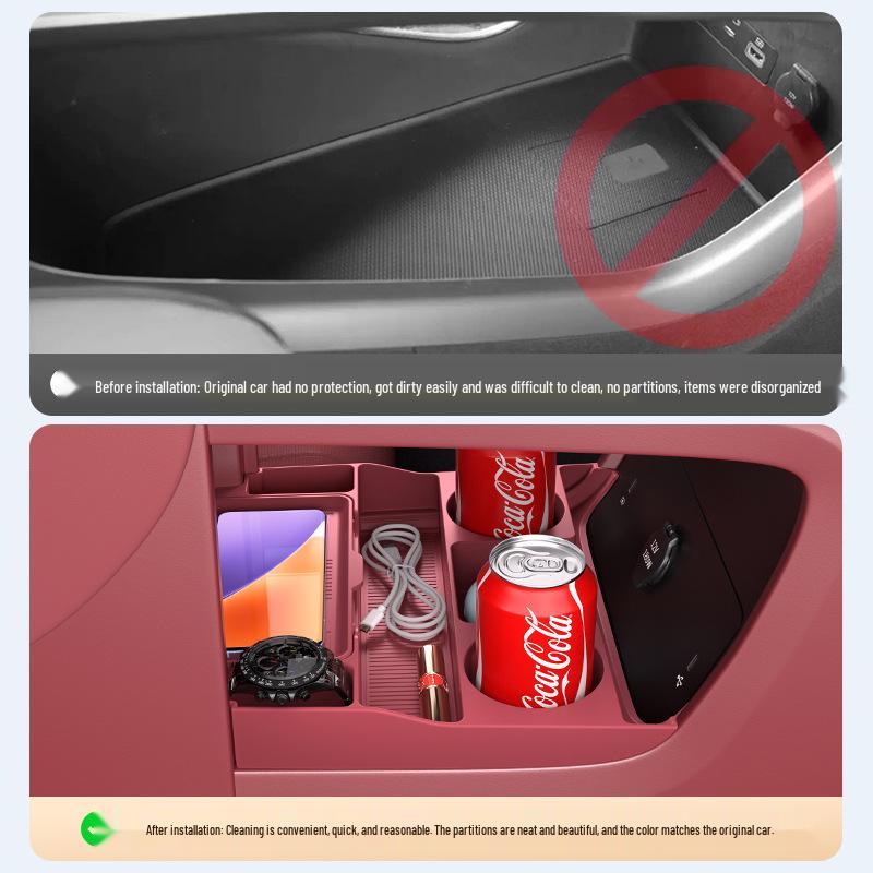 Compatible with 26 Models: Lantu Tianshan X8 Center Console & Glasses Storage Box Car Accessories.