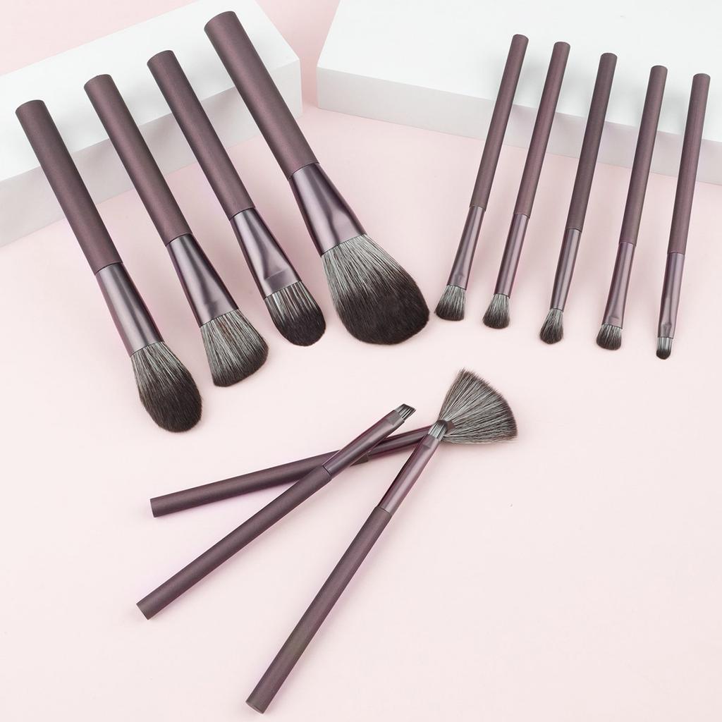 12 Makeup Brushes Set Cangzhou Soft Hair Loose Powder Brush Eyeshadow Brush Foundation Brush Excess Paint Beauty Tools
