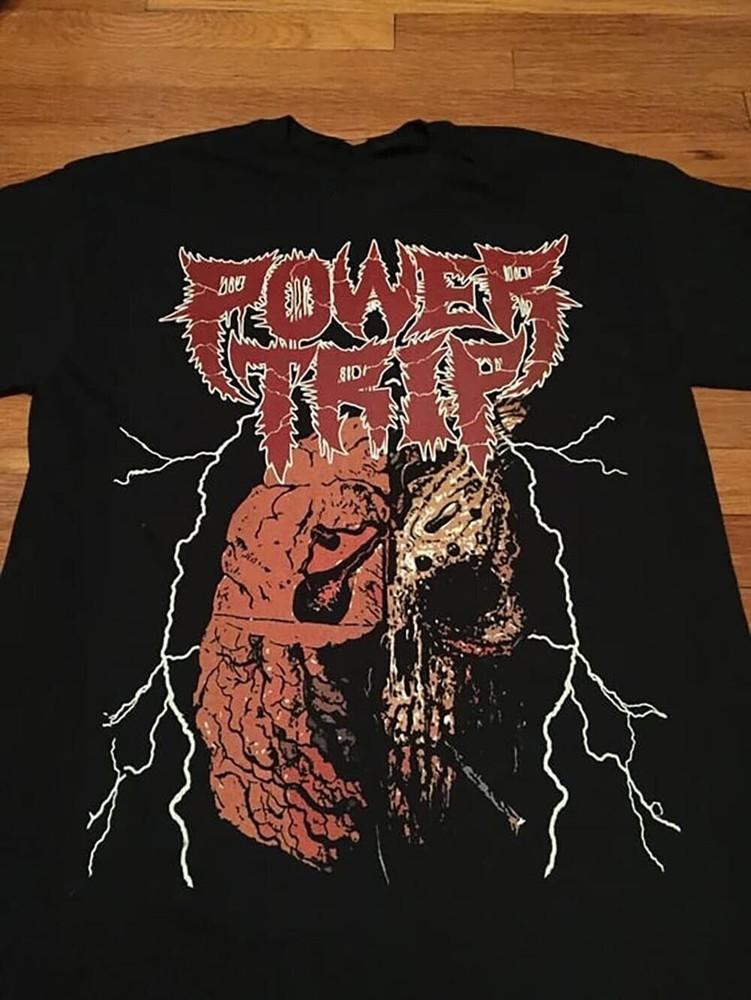 Vtg POWER TRIP Band Full Size S-5XL 1side T Shirt Short Sleeve CM123 Unisex T-Shirt S