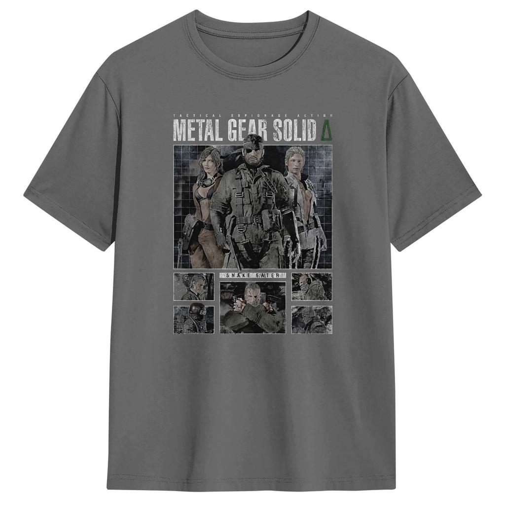 Metal Gear Solid Spel MGS Spel Unisex T-shirts Humor T-shirts Kortärmad Rundhalsad T-shirts Ren Bomull Större Storlekar Toppar
