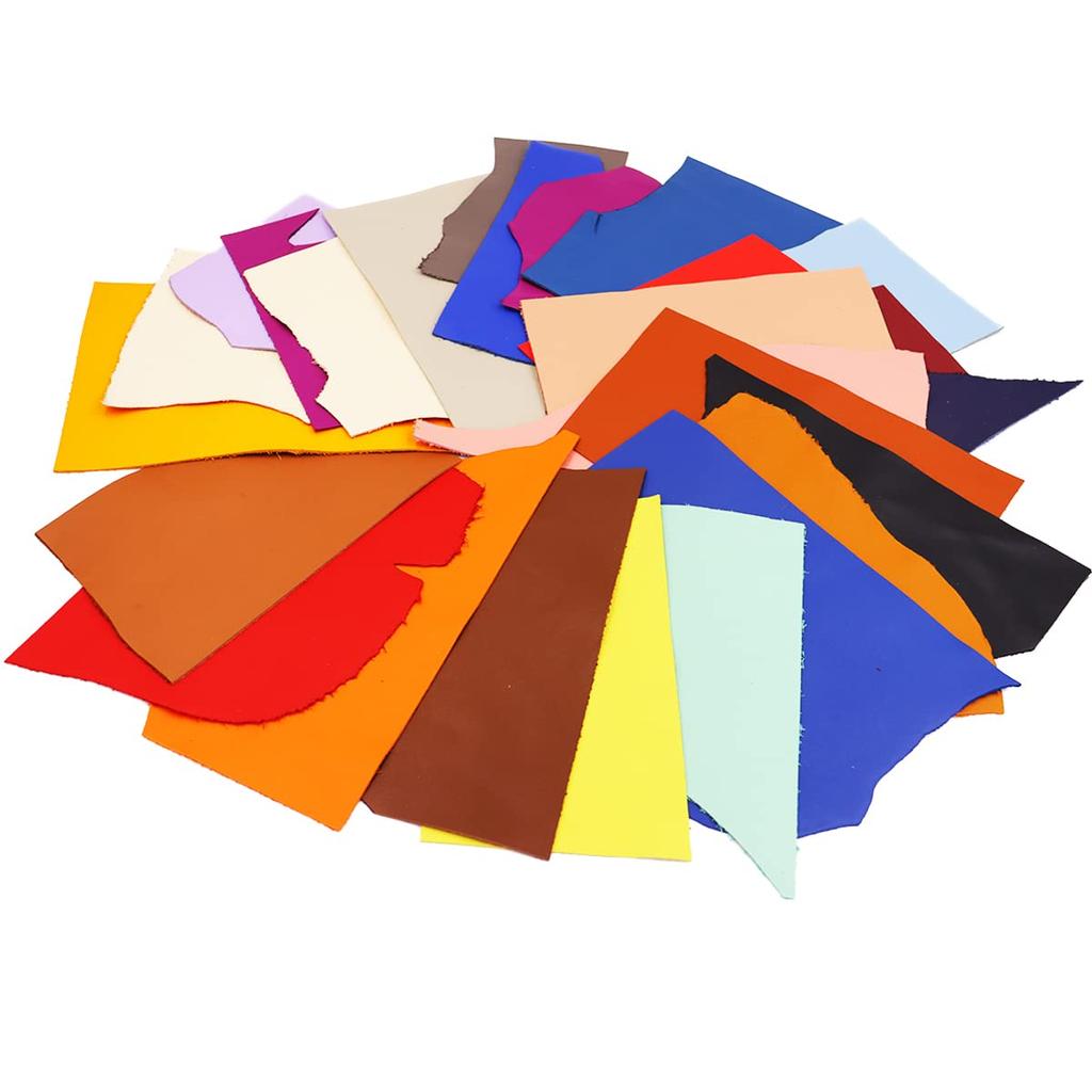 Genuine Soft Leather Thick Made In Suede Chrome Painted Solid Handmade Cowhide Natural Brushed Genuine Leather Material DY.Leather [Assorted 1.0mm