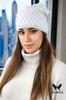 Centuria Viscose Cap with a Shiny Finish, White