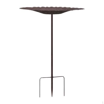 Alimentador de Pássaros, Banho de Metal para Jardim, Alimentador de Suporte de Estaca, Banhos de Banheira para Exterior Tigela de Alimentadores com