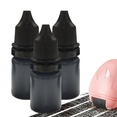 30ml Schwarze Tinte Öl Nachfüllungen Diebstahlschutz ID Sicherheitsstempel Paket Privatsphäre Informationen Eliminatoren Privatsphäre Schutzzubehör