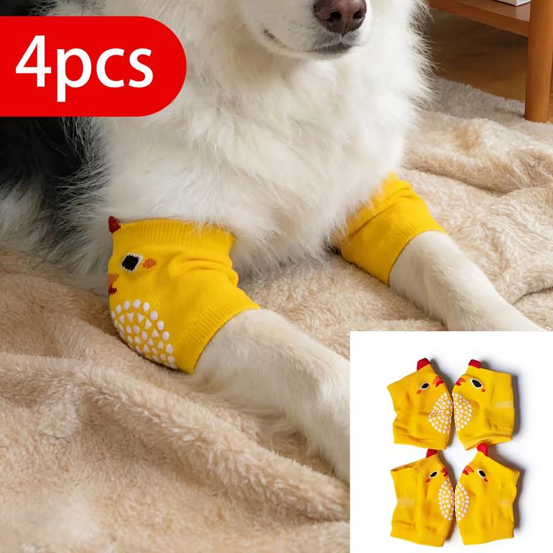 Anti-abrasion Elbow Pads, Joint Protection Socks for Large Dogs, Pet Knee Pads, Suitable for Medium and Large Dogs.