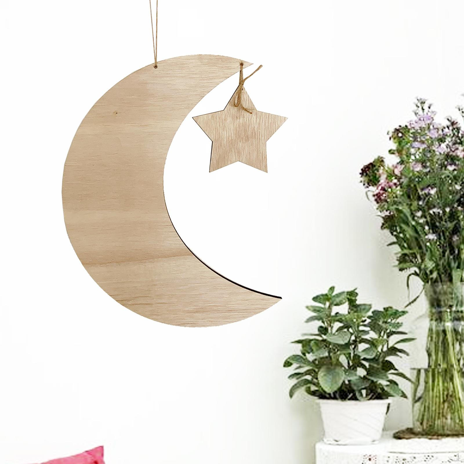 

Ramadan Pendant, Eid Mubarak Hanging Ornaments, Gifts Wooden
