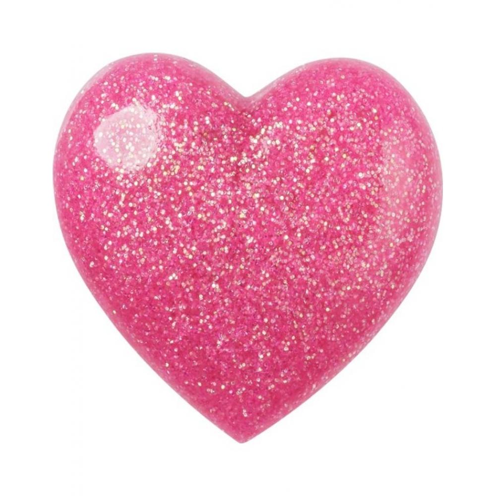 

Crocs Pink 3d Glitter Heart Zibbitz 10009905 shuffle/one sizefree