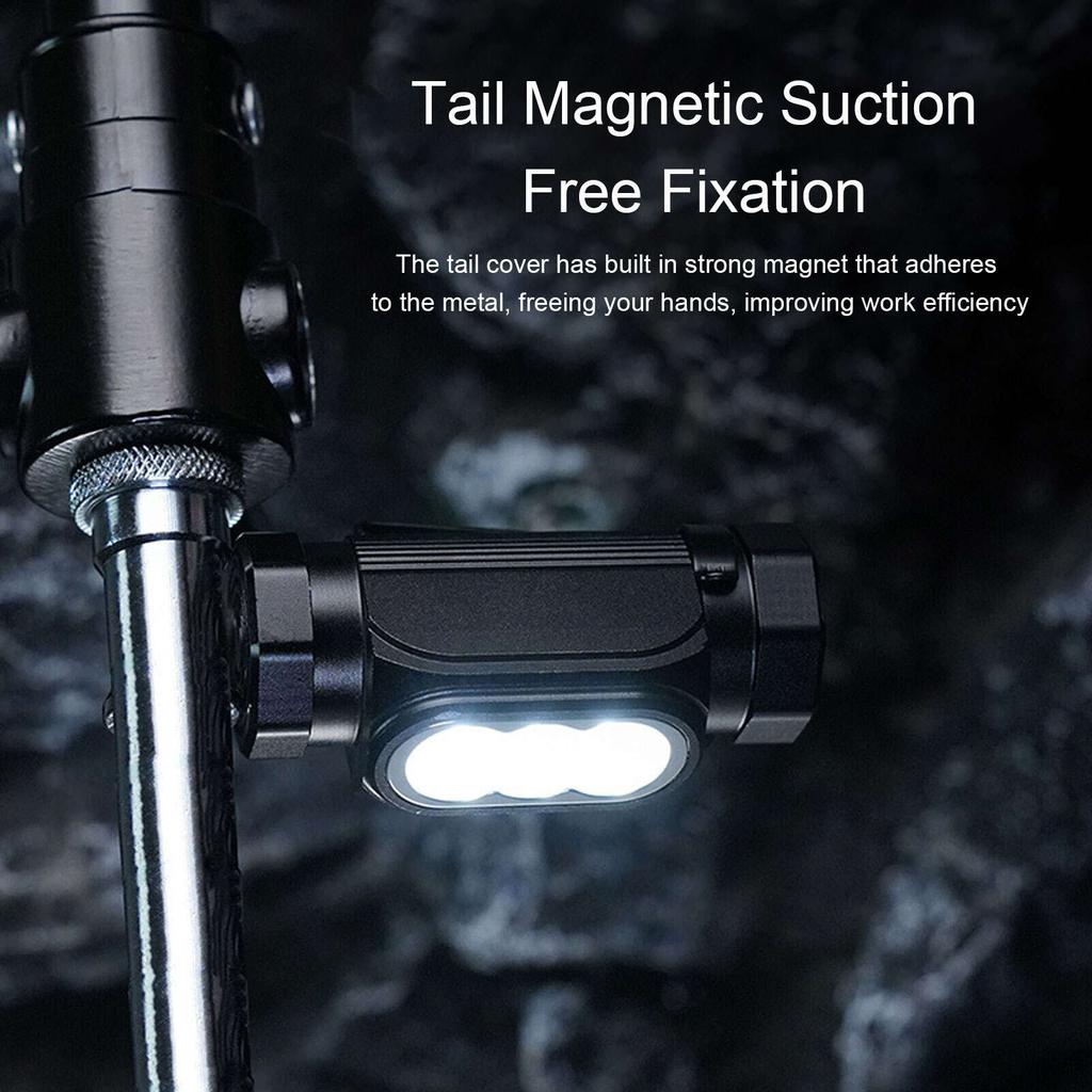 LED Headlamp Flashlight 1150LM 3 White LEDs Multi Modes Waterproof Rechargeable LED Headlight for Outdoor Work