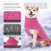 Waterproof Cotton-Padded Velvet Winter Dog Jacket for Large Breeds - Cold-Proof Design