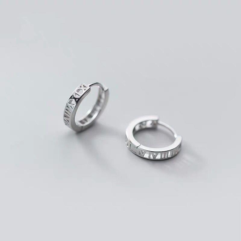 2023 Japanese-Korean Fashion: 925 Pure Silver Smooth Circle Earrings