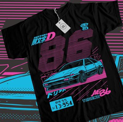 Tričko Initial D Itsuki Fujiwara Anime Manga Film Sportovní Tričko Všechny Velikosti
