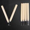 6pcs Steel Wood Carving Tool Storage Case Chisel Kit Wood Carving Knife  Sculpture