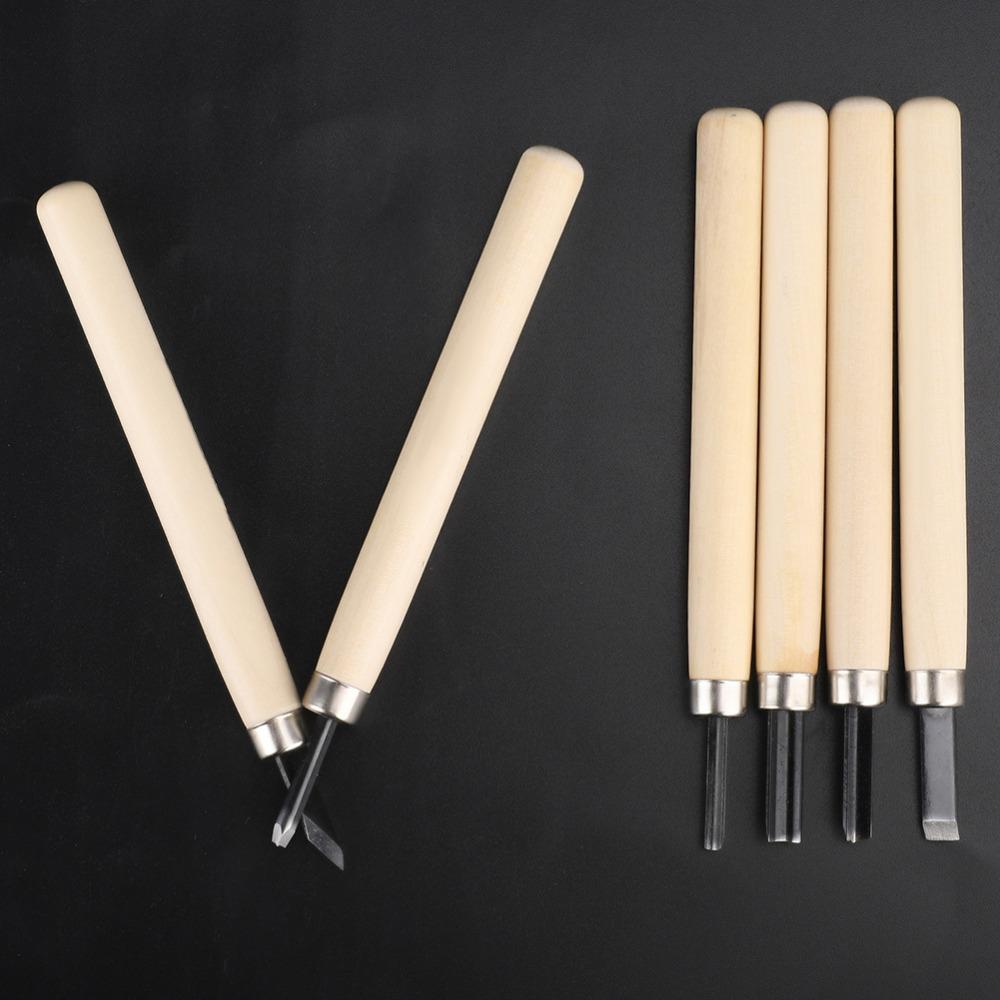 6pcs Steel Wood Carving Tool Storage Case Chisel Kit Wood Carving Knife  Sculpture