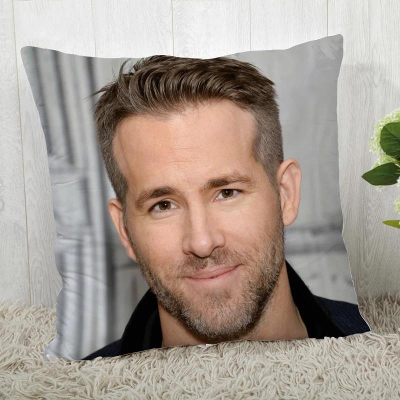 High Quality Custom Decorative Pillowcase Ryan Reynolds Square Zippered Pillow Cover 35x35cm 45x45cm