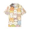 Kids Casual Short Sleeve Polo Shirt Animal Pattern Printed Lightweight Breathable Top for Everyday Wear