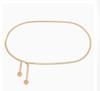 Women's Gold Aluminum Waist Chain Hip Belt for Fashion Party
