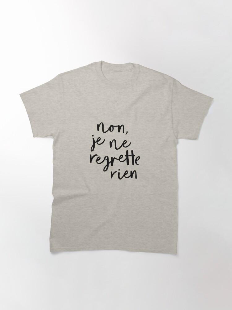 Édith Piaf Non, Je Ne Regrette Rien Klassisches T-Shirt