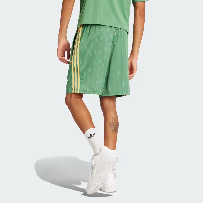 adidas Originals Pantaloncini da Corsa a Righe Sprinter Uomo Verde IR9389