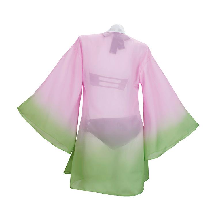 Japan Demon Slayer cosplay outfit sun protection swimsuit Kanroji Mitsuri cosplay swimsuit set 0034