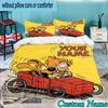 Custom Name 3PCS Dog Boule Bedding Set,Including  Duvet Cover And 2pcs Pillowcases Perfect for Bedroom,Dormitory,Fan Christmas gift