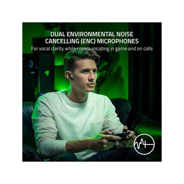 Casque gaming - RAZER - Hammerhead HyperSpeed - Sans fil - Réduction de bruit active - Blanc