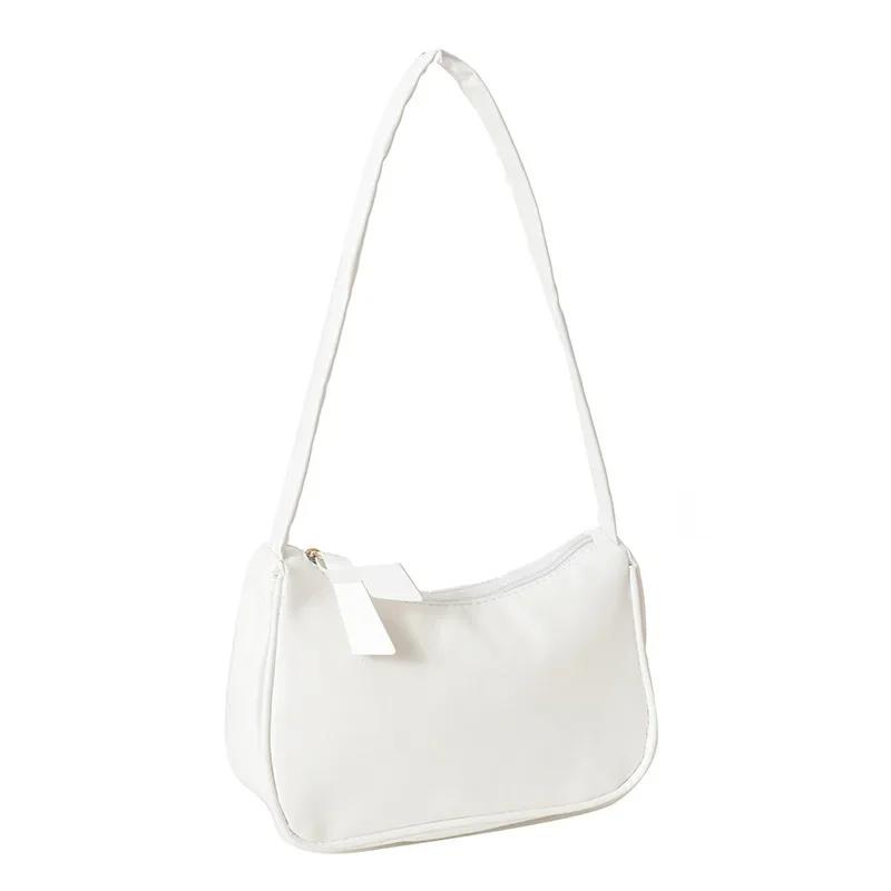 Soft PU Leather Women Shoulder Bags Casual Solid Color Small Top-Handle Handbags Ladies Fashion Shoulder Bags
