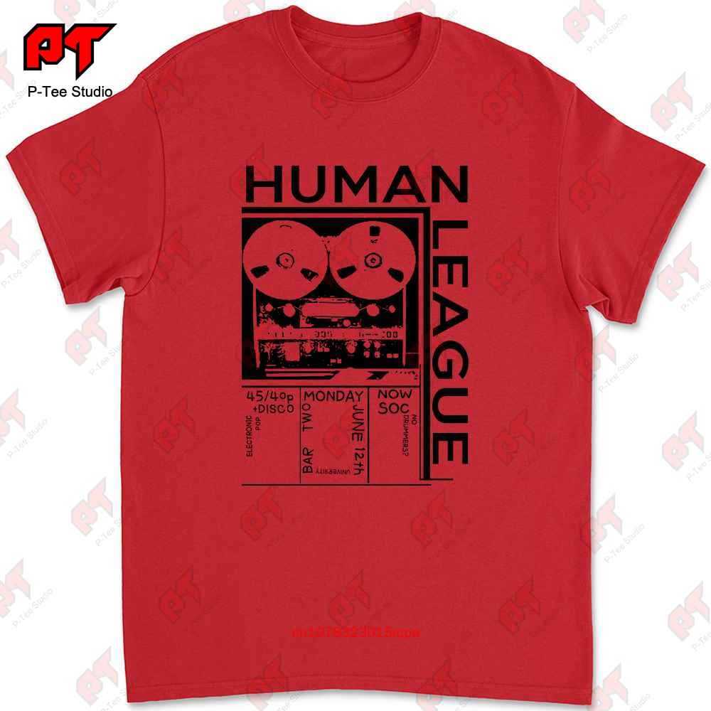 Human League Early Gig Flyer Gary Numan Kraftwerk Cabaret Voltaire Tshirt WWJO S