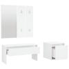 Vidaxl Hallway Furniture Set, White, Wood-Based Material