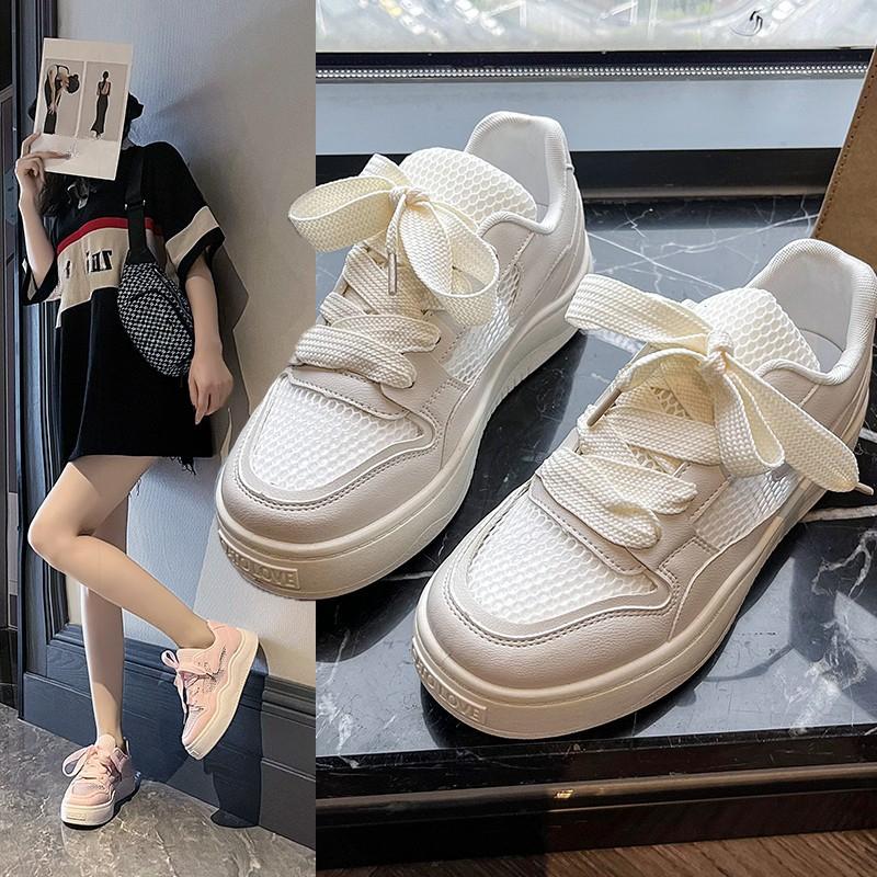 White Shoes Women's Shoes New Autumn Versatile Spring and Autumn Casual Sports Board Shoes