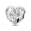 925 Silver Nossa Senhora Aparecida Dangle Cross Charms Pendants Fit Qikaola Bracelets DIY Jewelry For Women
