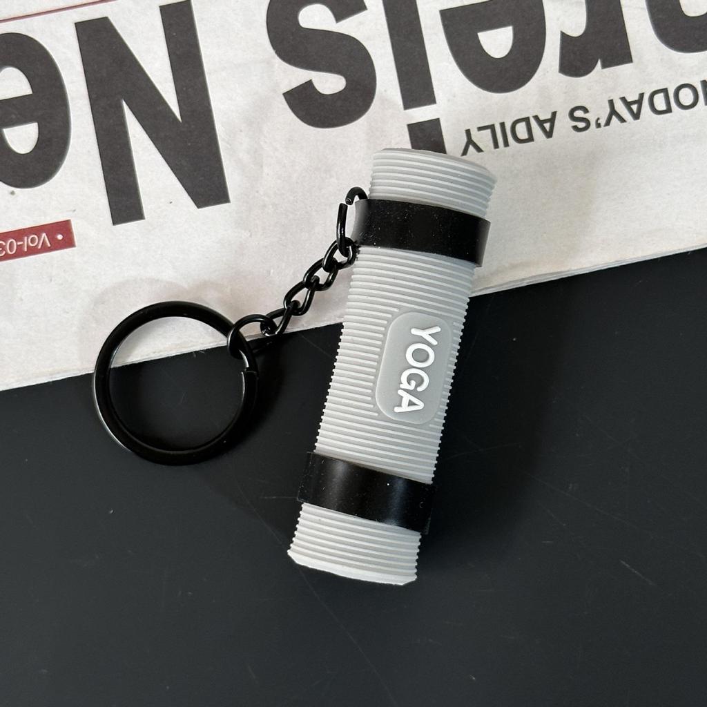 Fitness Series Gummi-Schlüsselanhänger: Hantel- & Kurzhantel-Anhänger für Geschenke