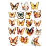 18pcs/lot  Cute Watercolor, Autumn, Garden, Butterfly, Insect  Stickers,Handbook Scrapbooking  And Art, Decoration Mobile Phone